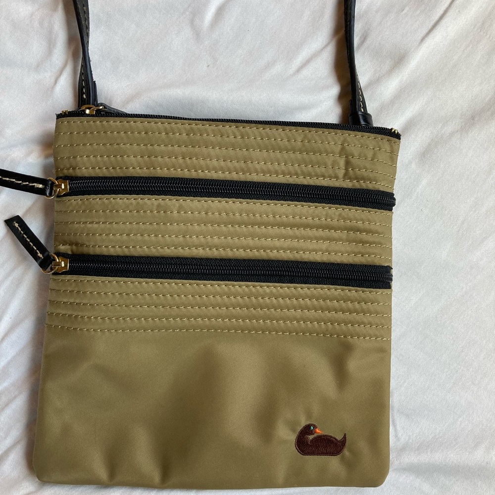 Dooney Nylon North South Triple-Zip Crossbody Bag